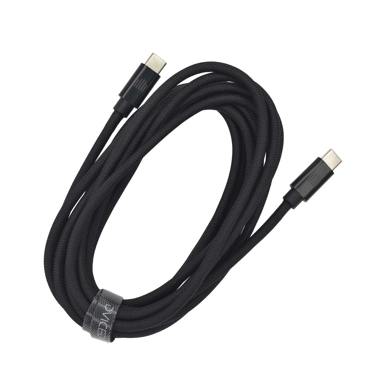 Dviced USB-C na USB-C tkan kabel 3 m - črna - iSTYLE SI
