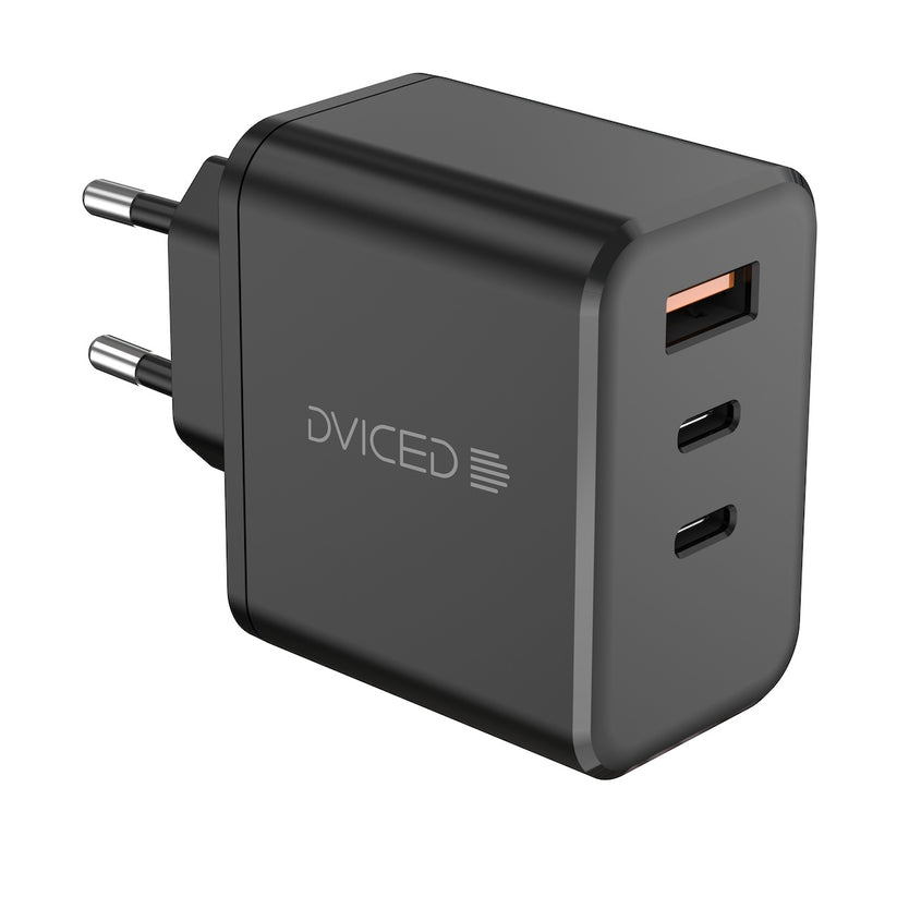 Dviced stenski adapter 140W GaN, 2x USB-C, 1x USB-A - črna - iSTYLE SI