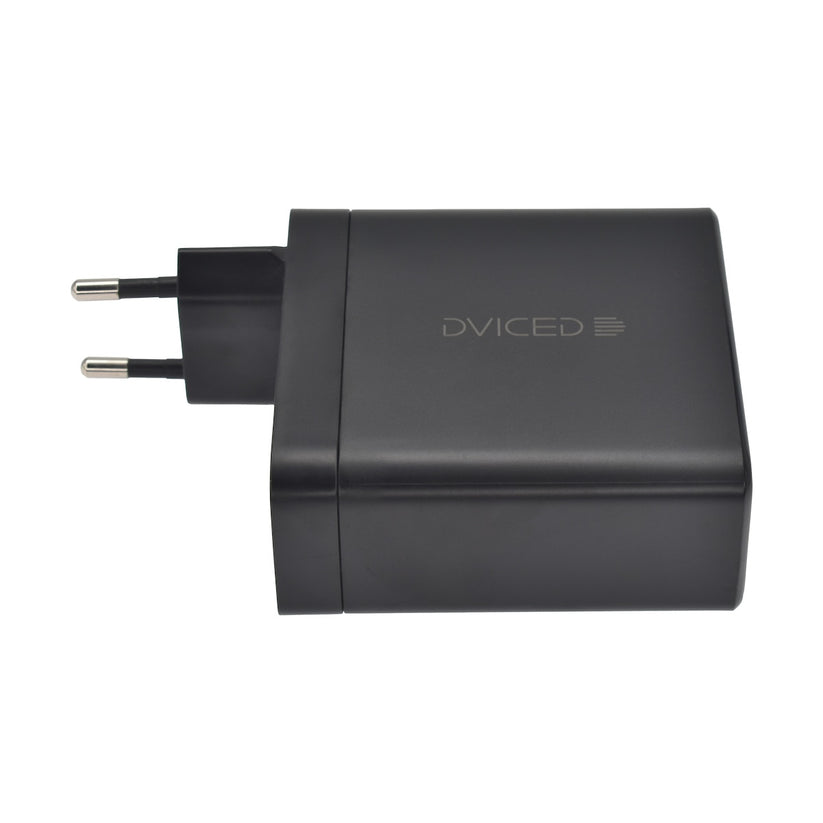 Dviced stenski adapter 140W GaN, 2x USB-C, 1x USB-A - črna - iSTYLE SI