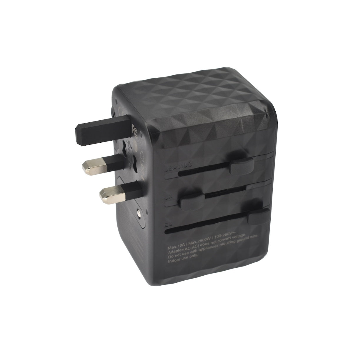 Dviced univerzalni potovalni adapter 65 W GaN - črna - iSTYLE SI