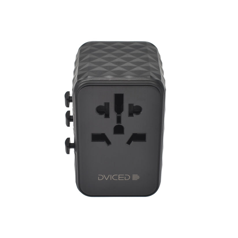 Dviced univerzalni potovalni adapter 65 W GaN - črna - iSTYLE SI