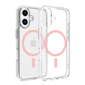 Dviced prozorni ovitek za iPhone 16 z MagSafe - roza - iSTYLE SI