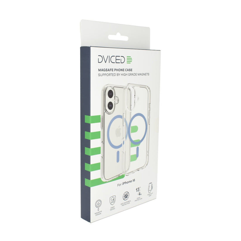 Dviced prozorni ovitek za iPhone 16 z MagSafe - modra - iSTYLE SI