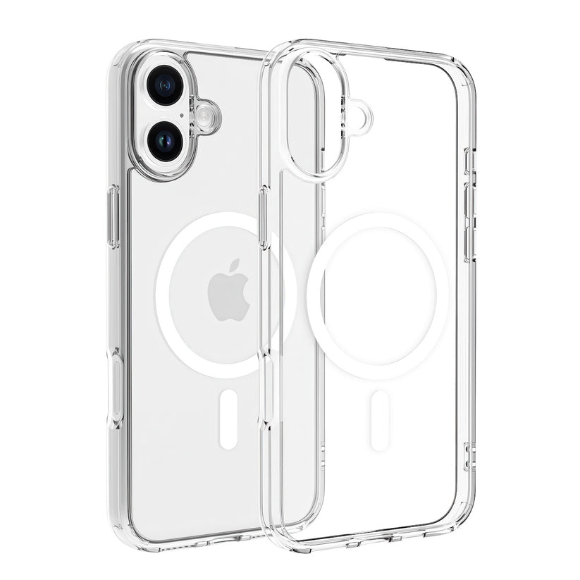 Dviced prozorni ovitek za iPhone 16 Plus z MagSafe - bela - iSTYLE SI
