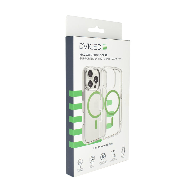 Dviced prozorni ovitek za iPhone 16 Pro z MagSafe - zelena - iSTYLE SI
