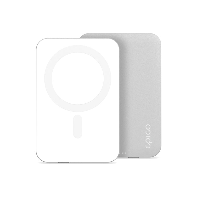 Epico 5000mAh aluminijasta magnetna prenosna baterija - srebrna - iSTYLE SI