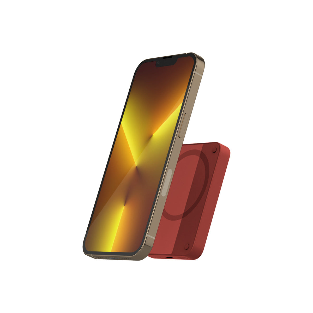 EPICO 4200mAh magnetna polnilna baterija - rdeča - iSTYLE SI