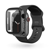 EPICO GLASS CASE za Apple Watch 7 45 mm - črna - iSTYLE SI