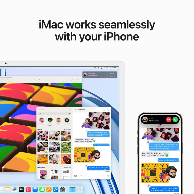 iMac 24 z zaslonom Retina 4,5K: M3 z 8-jedrno CPE in 8-jedrno GPE, 8 GB, 256 GB SSD, International English tipkovnica - srebrn - iSTYLE SI