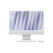 iMac 24: M4 z 10-jedrno CPE in GPE, 16 GB, 512 GB SSD, nano-teksturiran zaslon - srebrn - iSTYLE SI