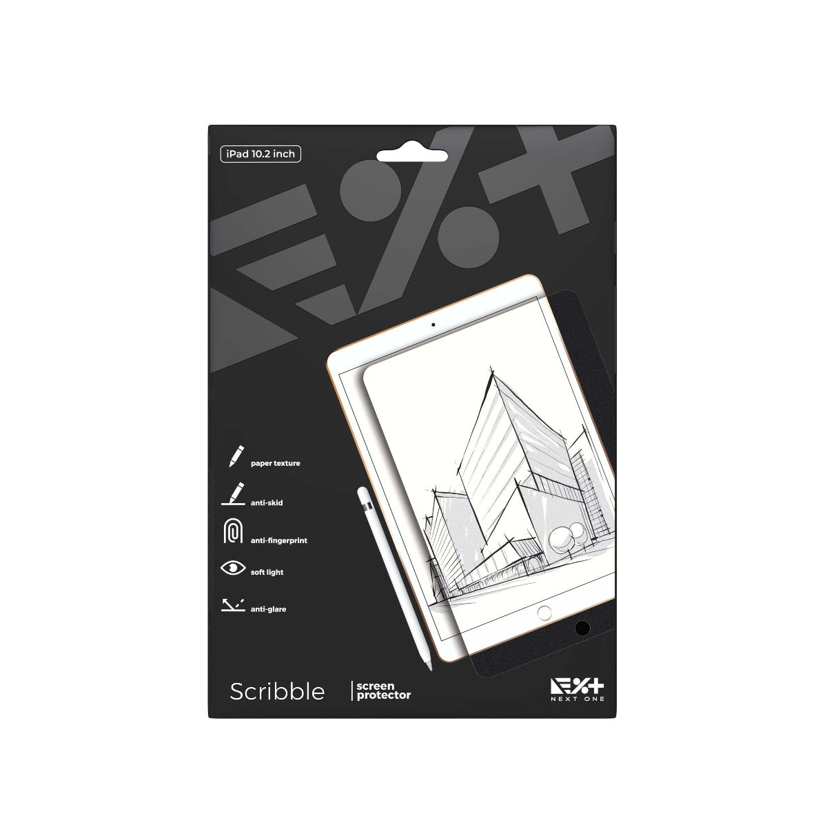 Next One Scribble folija s teksturo papirja za iPad 10.2" - iSTYLE SI