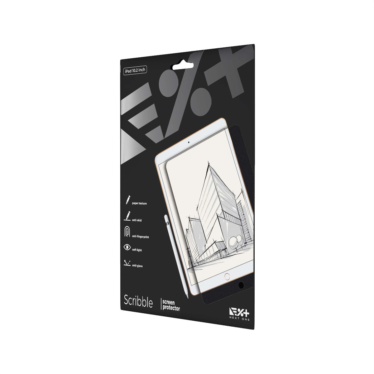 Next One Scribble folija s teksturo papirja za iPad 10.2" - iSTYLE SI