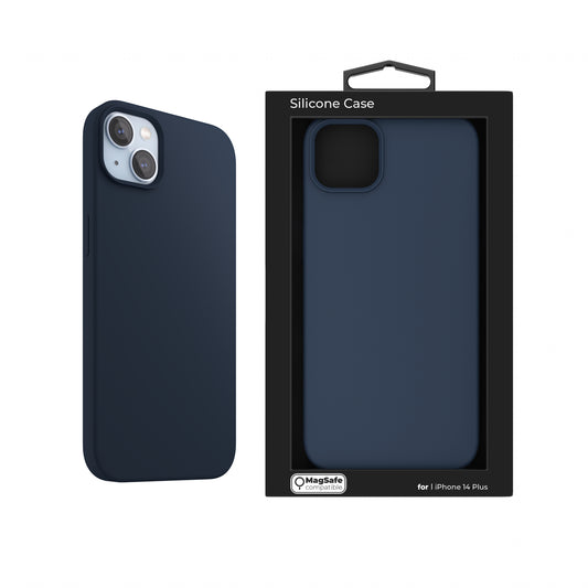 Next One silikonski ovitek za iPhone 14 Plus z Magsafe - modra - iSTYLE SI