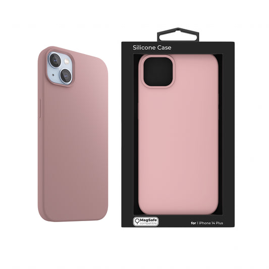 Next One silikonski ovitek za iPhone 14 Plus z Magsafe - roza - iSTYLE SI