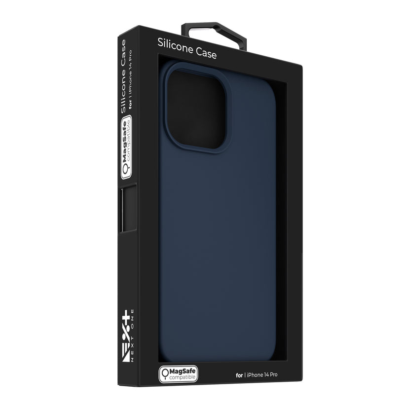 Next One silikonski ovitek za iPhone 14 Pro Max z Magsafe - modra - iSTYLE SI