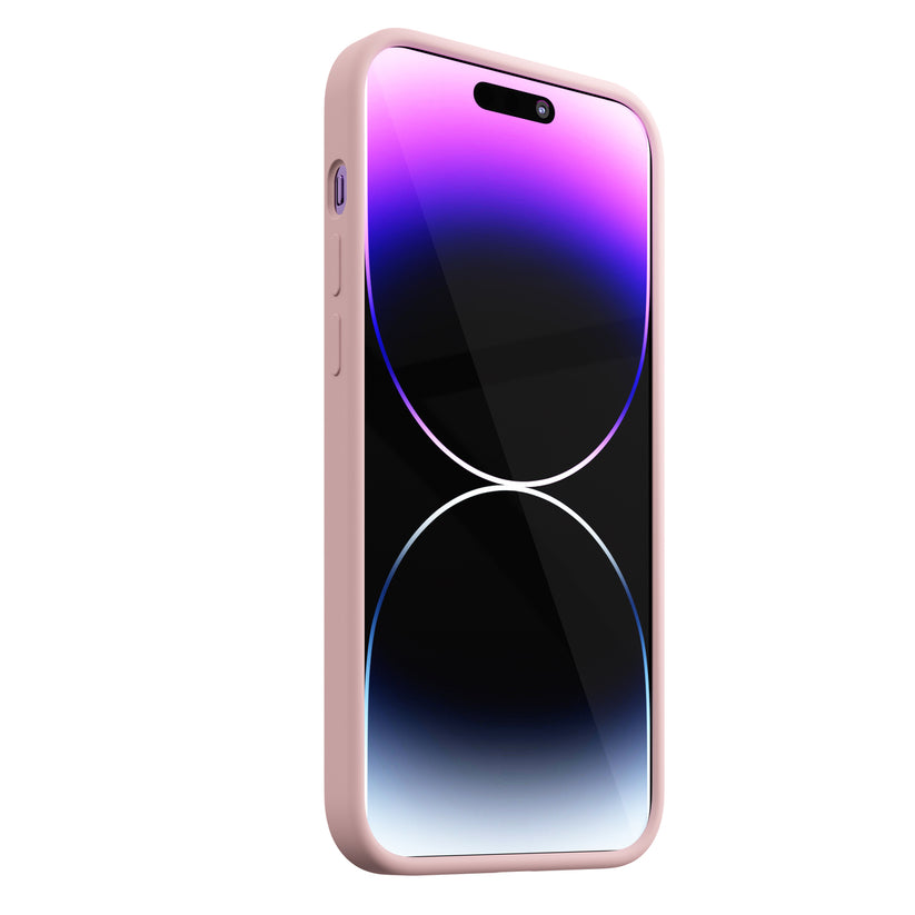 Next One silikonski ovitek za iPhone 14 Pro Max z Magsafe - roza - iSTYLE SI