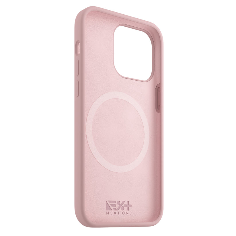 Next One silikonski ovitek za iPhone 14 Pro Max z Magsafe - roza - iSTYLE SI