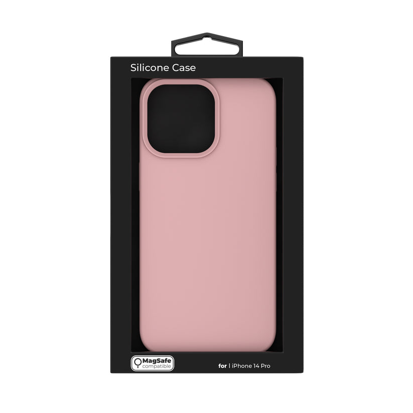 Next One silikonski ovitek za iPhone 14 Pro Max z Magsafe - roza - iSTYLE SI