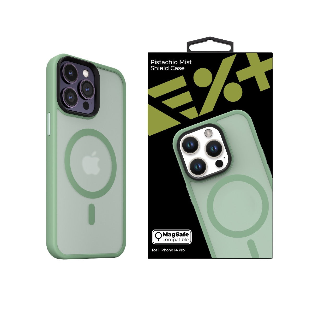 NEXT ONE Mist Shield ovitek za iPhone 14 Pro z Magsafe - pistacija - iSTYLE SI