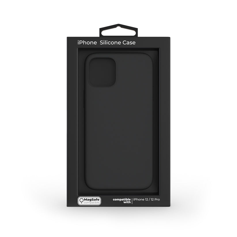 NEXT Black Silicone Case for iPhone 12/12 Pro MagSafe compatible - iSTYLE SI