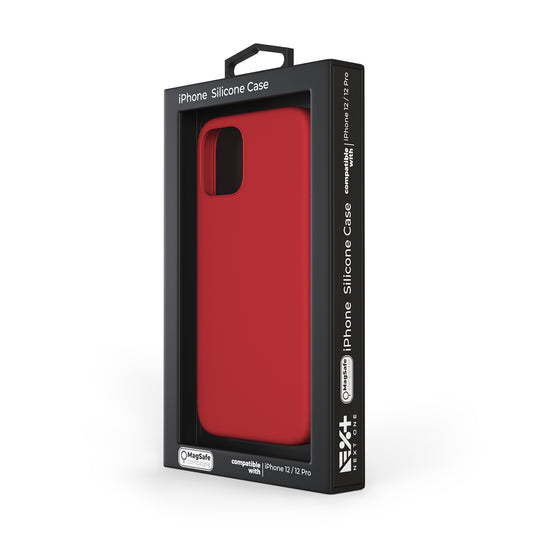 NEXT Red Silicone Case for iPhone 12/12 Pro MagSafe compatible - iSTYLE SI