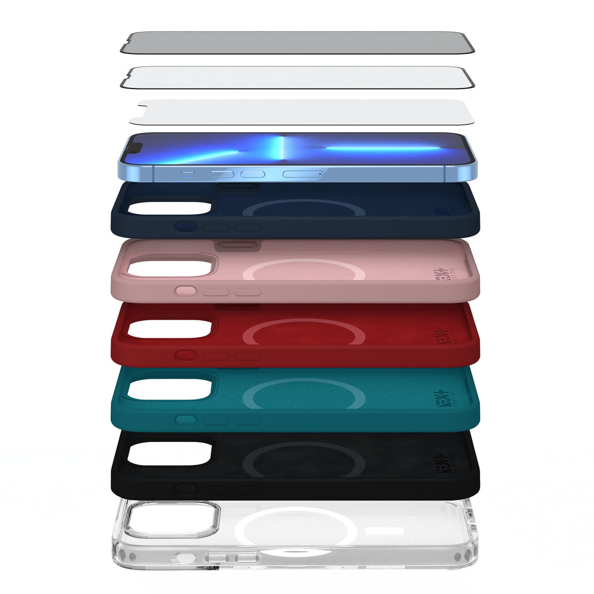 Next One silikonski ovitek z MagSafe za iPhone 13 Pro Max - Rdeča - iSTYLE SI