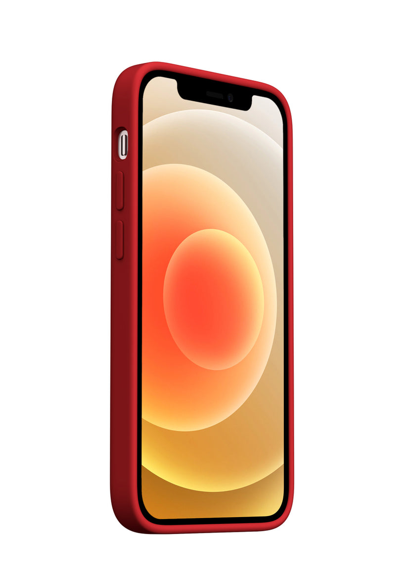 NEXT Red Silicone Case for iPhone 12 Pro Max MagSafe compatible - iSTYLE SI