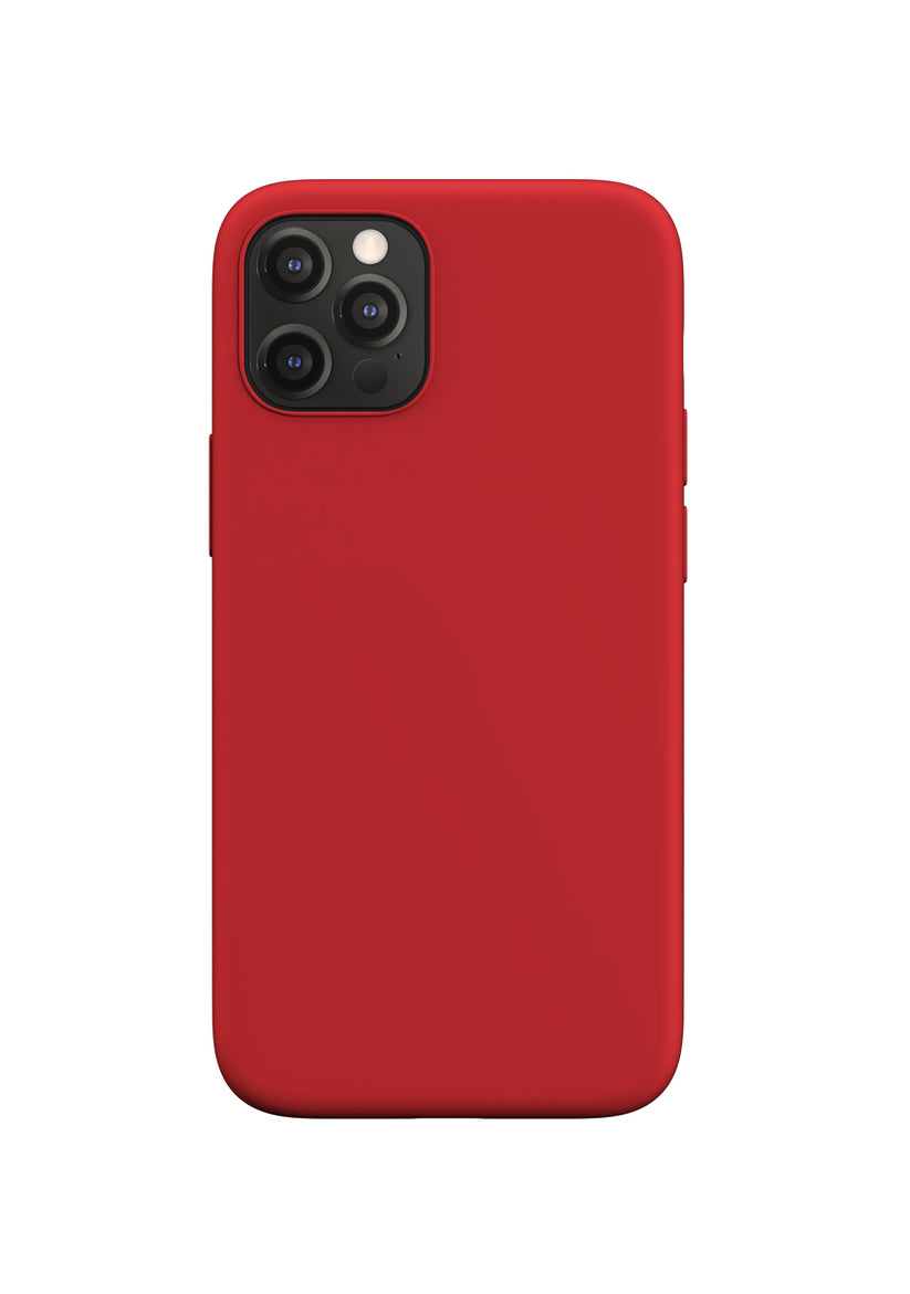 NEXT Red Silicone Case for iPhone 12 Pro Max MagSafe compatible - iSTYLE SI