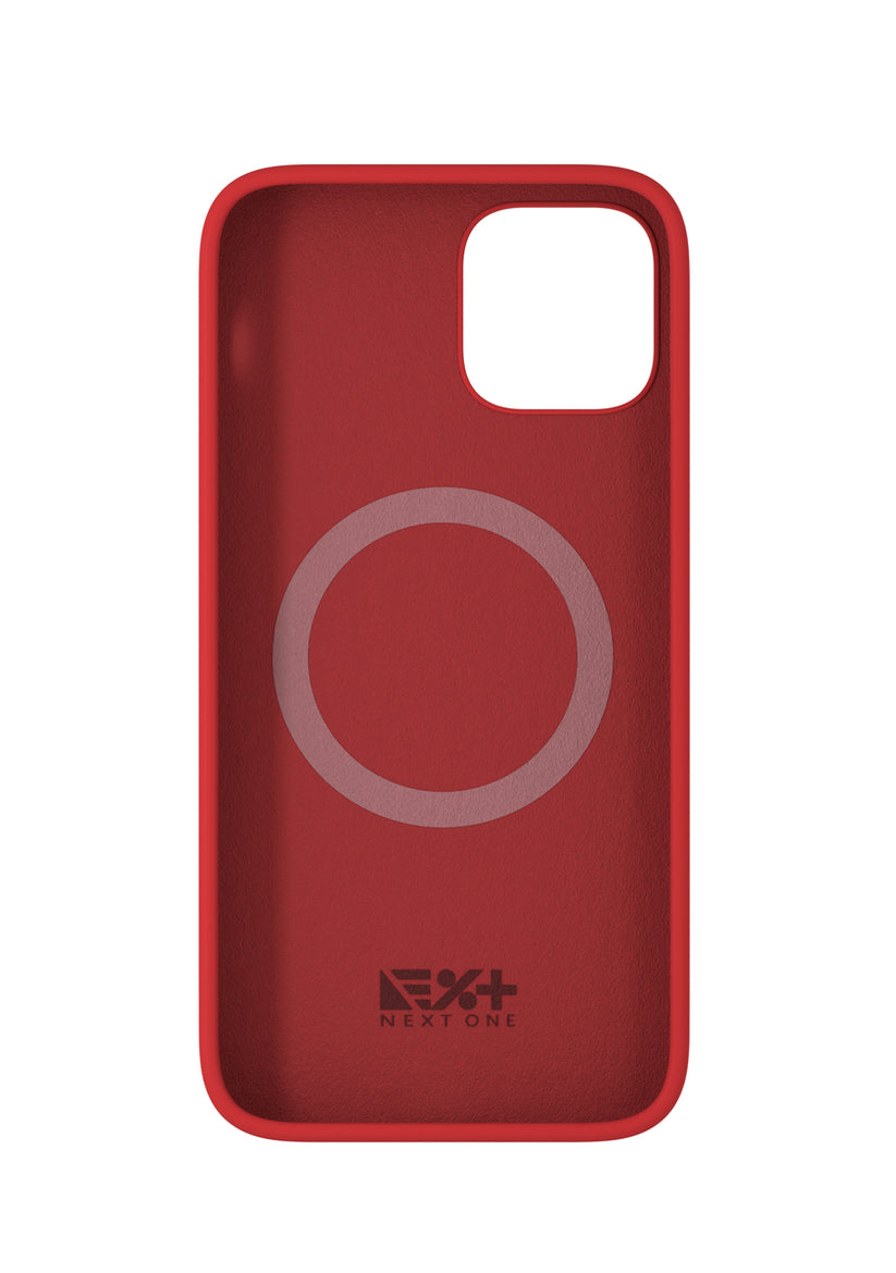 NEXT Red Silicone Case for iPhone 12 Pro Max MagSafe compatible - iSTYLE SI