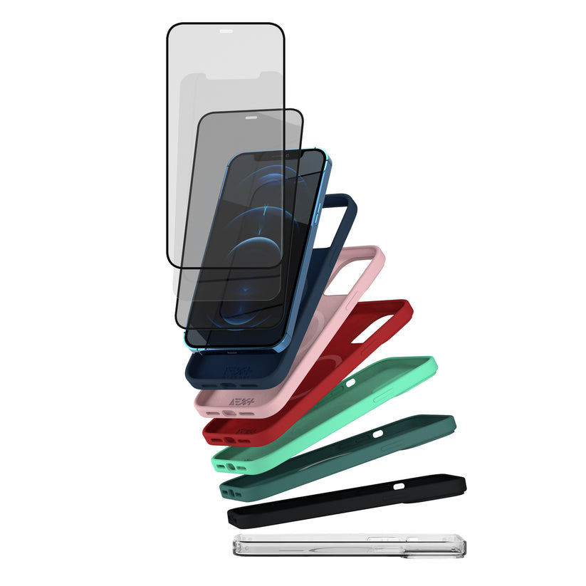 NEXT Red Silicone Case for iPhone 12 Pro Max MagSafe compatible - iSTYLE SI