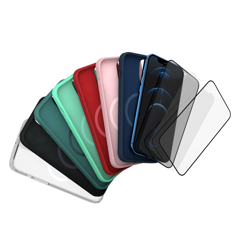 NEXT Red Silicone Case for iPhone 12 Pro Max MagSafe compatible - iSTYLE SI