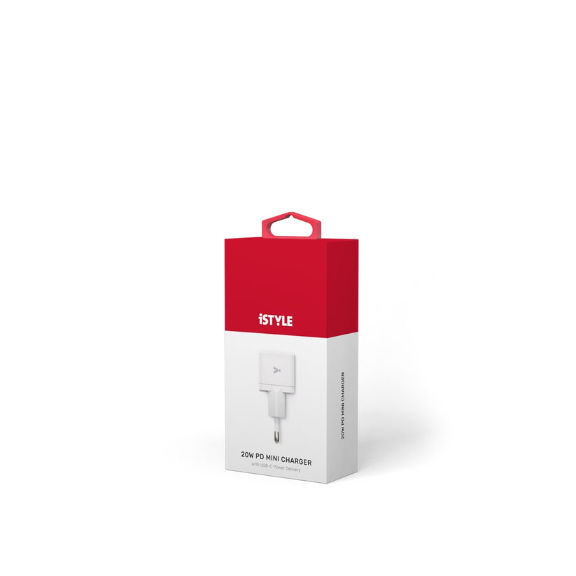 iSTYLE 20W PD Mini Charger - bela - iSTYLE SI