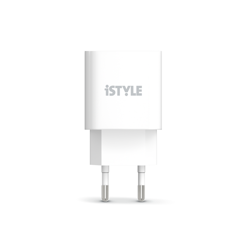 iSTYLE 20 W adapter + USB-C na Lightning kabel - bela - iSTYLE SI