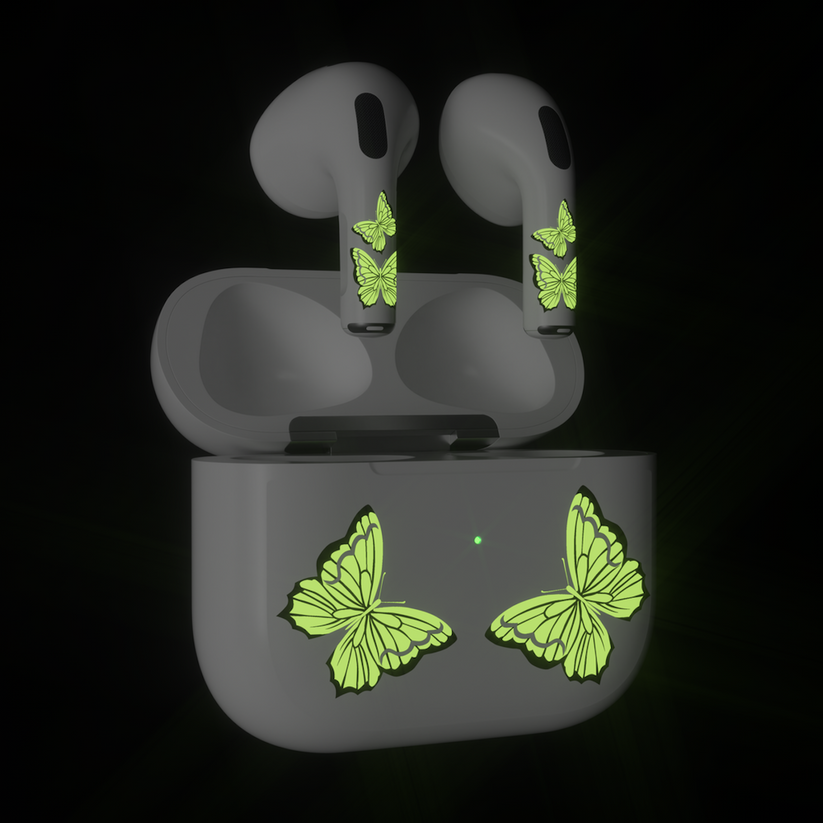 Next One ArtSkin nalepka za Airpods 3. generacija - svetleči metulj - iSTYLE SI