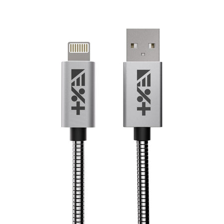 Next One kovinski USB-A Lightning kabel - Vesoljno siva