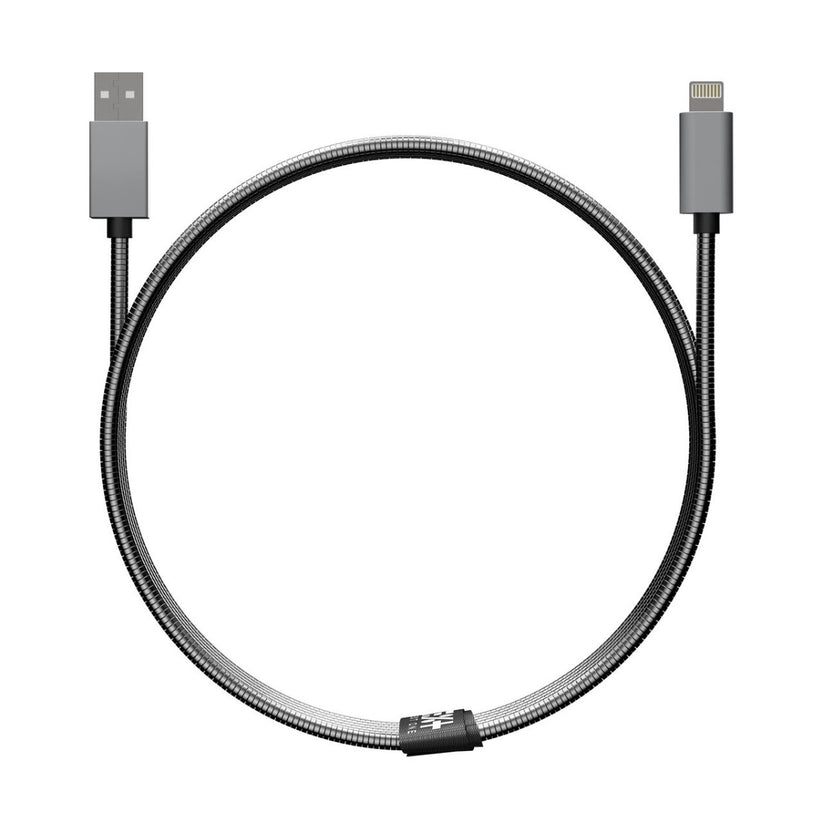 "NEXT ONE METALLIC USB-A Lightning kabel - Space Gray - iSTYLE SI