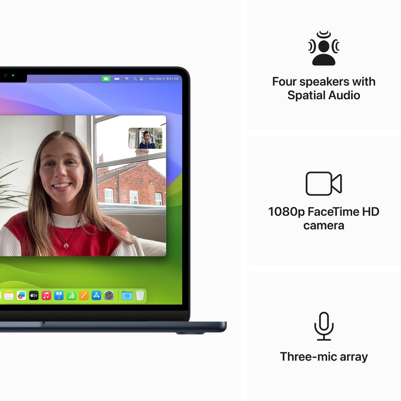 MacBook Air 13: M3 z 8-jedrno CPE in 10-jedrno GPE, 16 GB, 512 GB SSD - polnočno modra - iSTYLE SI
