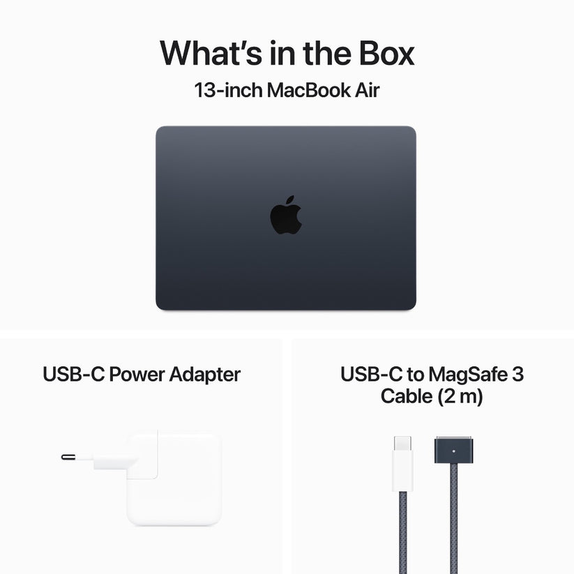 MacBook Air 13: M3 z 8-jedrno CPE in 10-jedrno GPE, 16 GB, 512 GB SSD - polnočno modra - iSTYLE SI