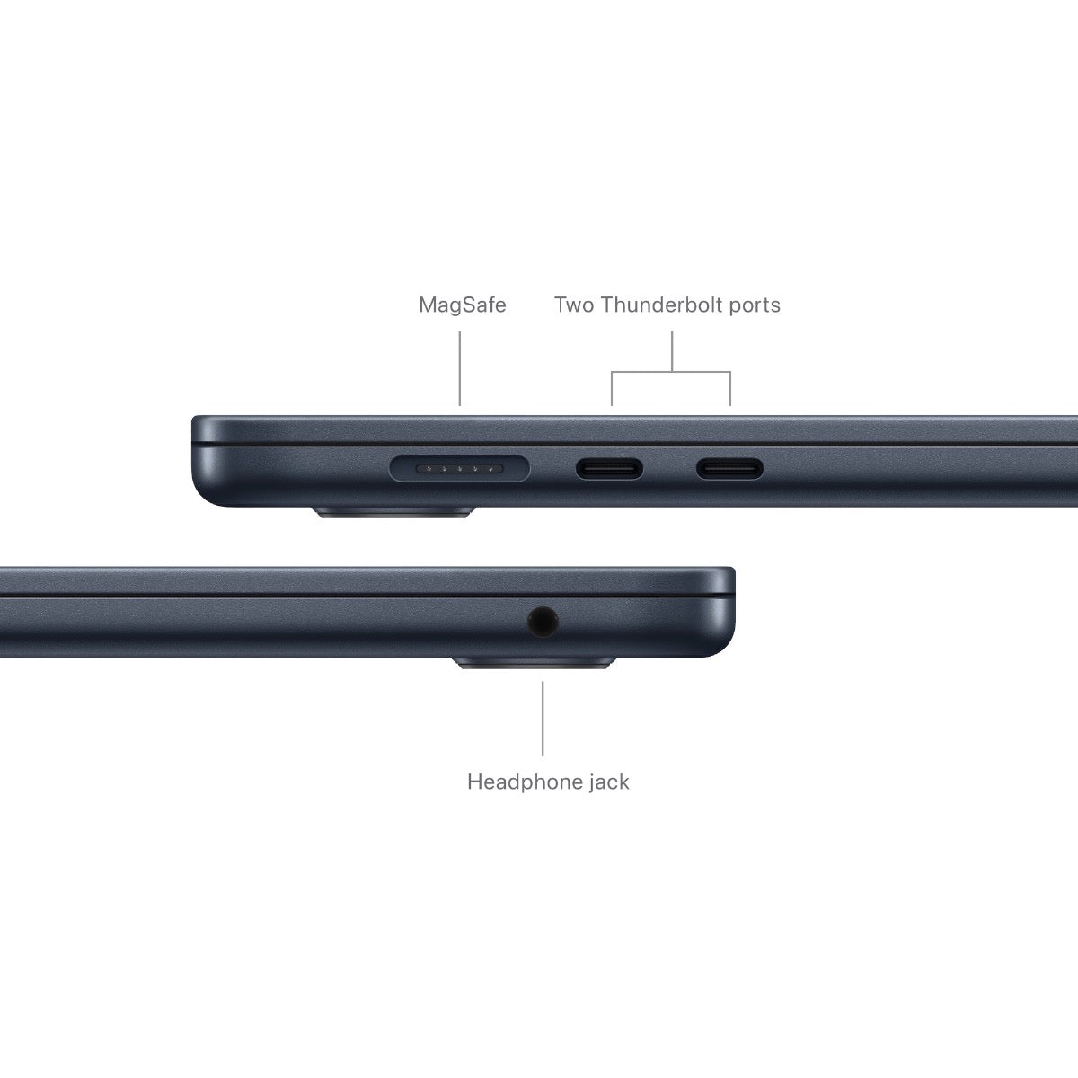 MacBook Air 15: M3 z 8-jedrno CPE in 10-jedrno GPE, 16 GB, 512 GB SSD - polnočno modra - iSTYLE SI