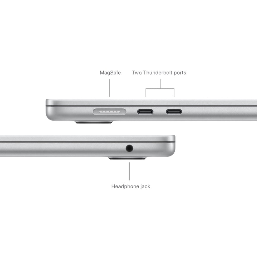 MacBook Air 15: M3 z 8-jedrno CPE in 10-jedrno GPE, 16 GB, 256 GB SSD - srebrni - iSTYLE SI