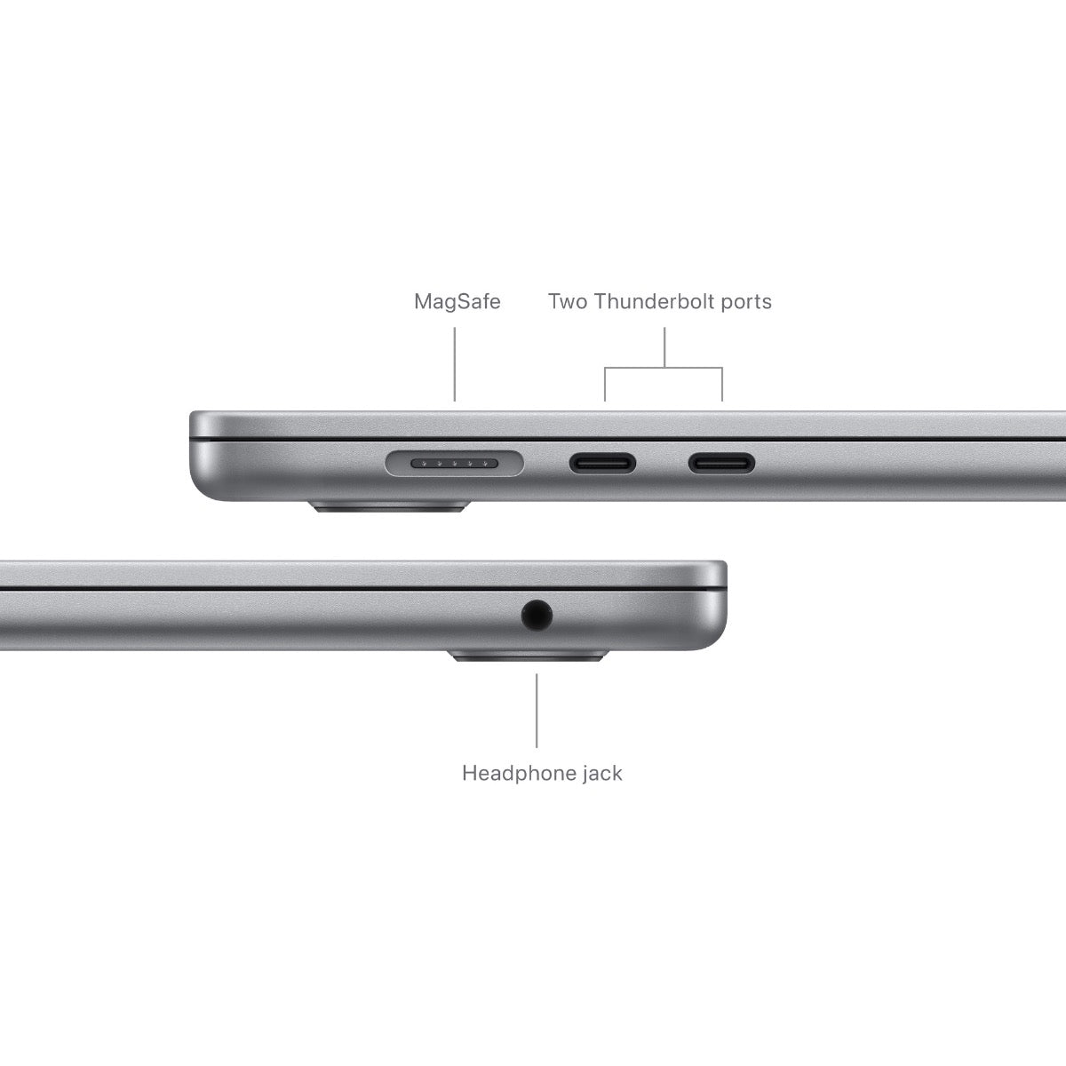 MacBook Air 15: M3 z 8-jedrno CPE in 10-jedrno GPE, 16 GB, 256 GB SSD - vesoljno sivi - iSTYLE SI
