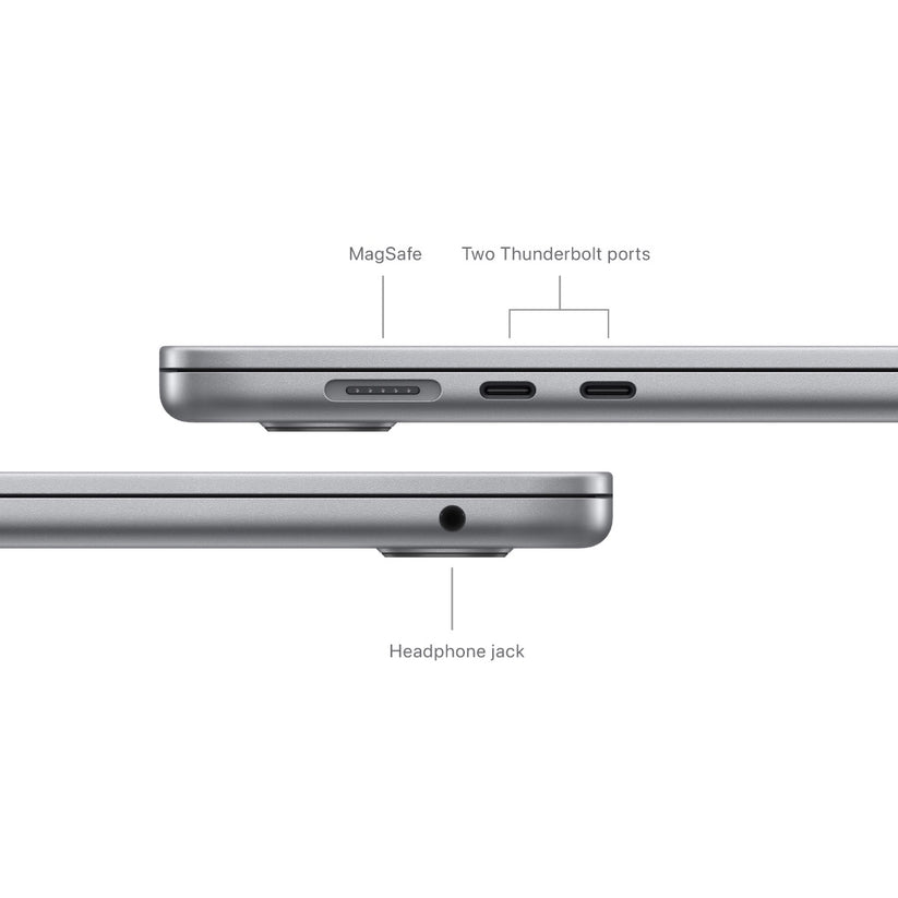MacBook Air 15: M3 z 8-jedrno CPE in 10-jedrno GPE, 16 GB, 256 GB SSD - vesoljno sivi - iSTYLE SI