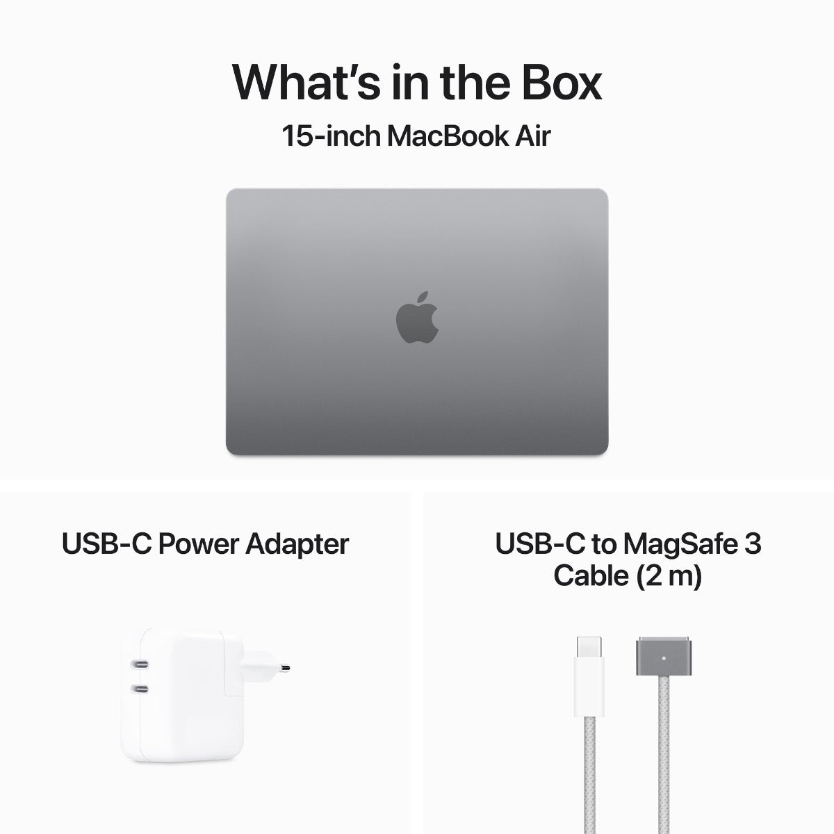 MacBook Air 15: M3 z 8-jedrno CPE in 10-jedrno GPE, 16 GB, 256 GB SSD - vesoljno sivi - iSTYLE SI