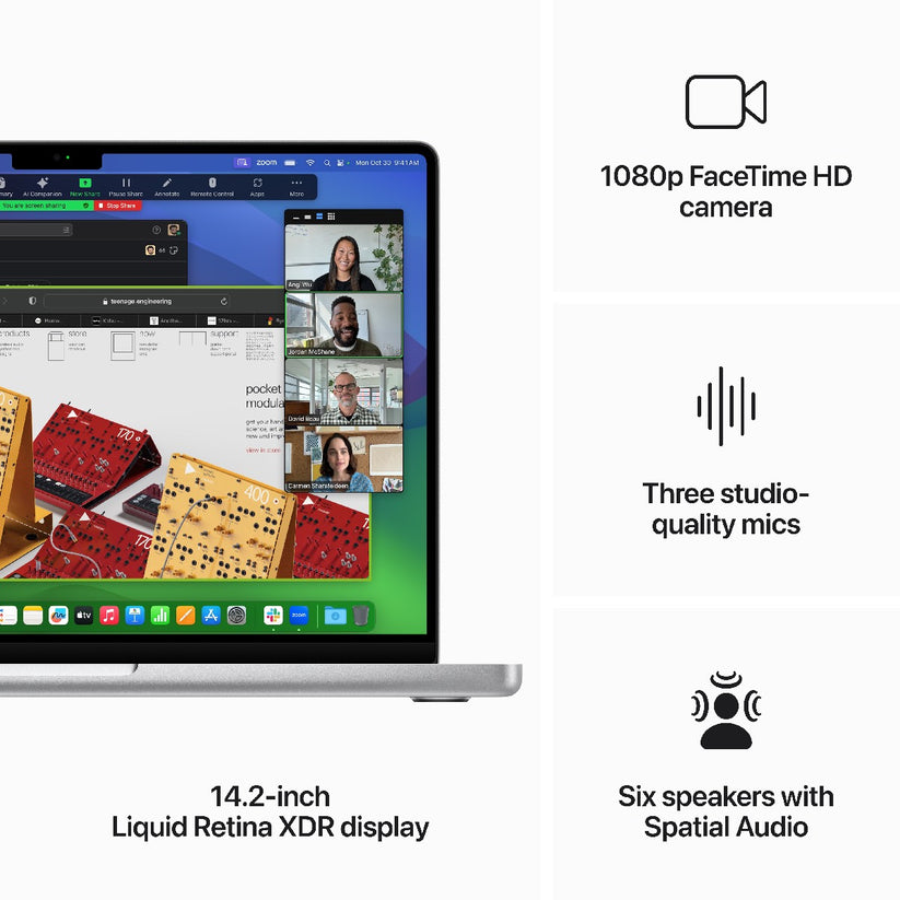 Razstavni model - MacBook Pro 14: M3 z 8-jedrno CPU in 10-jedrno GPU, 8 GB, 512 GB SSD - srebrn - iSTYLE SI