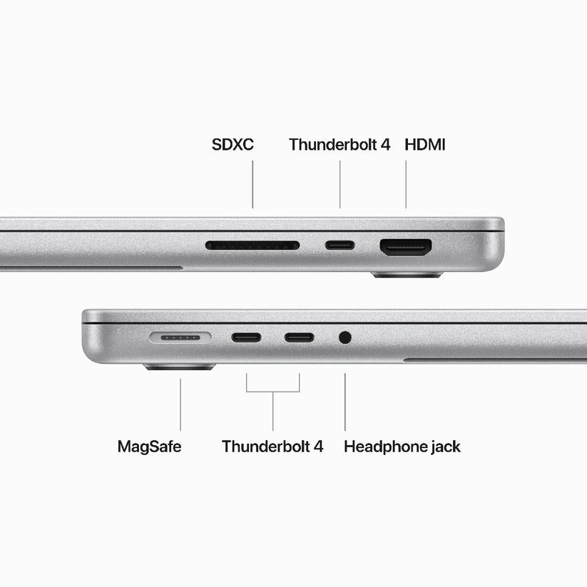 Razstavni model - MacBook Pro 14: M3 z 8-jedrno CPU in 10-jedrno GPU, 8 GB, 512 GB SSD - srebrn - iSTYLE SI