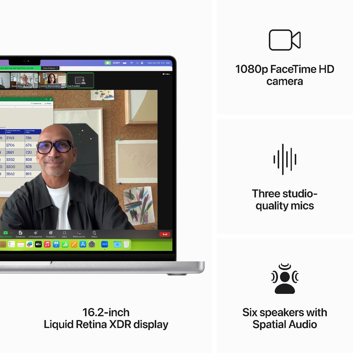 MacBook Pro 16: M3 Max s 16-jedrno CPE in 40-jedrno GPE, 48 GB, 1 TB SSD - srebrn - iSTYLE SI