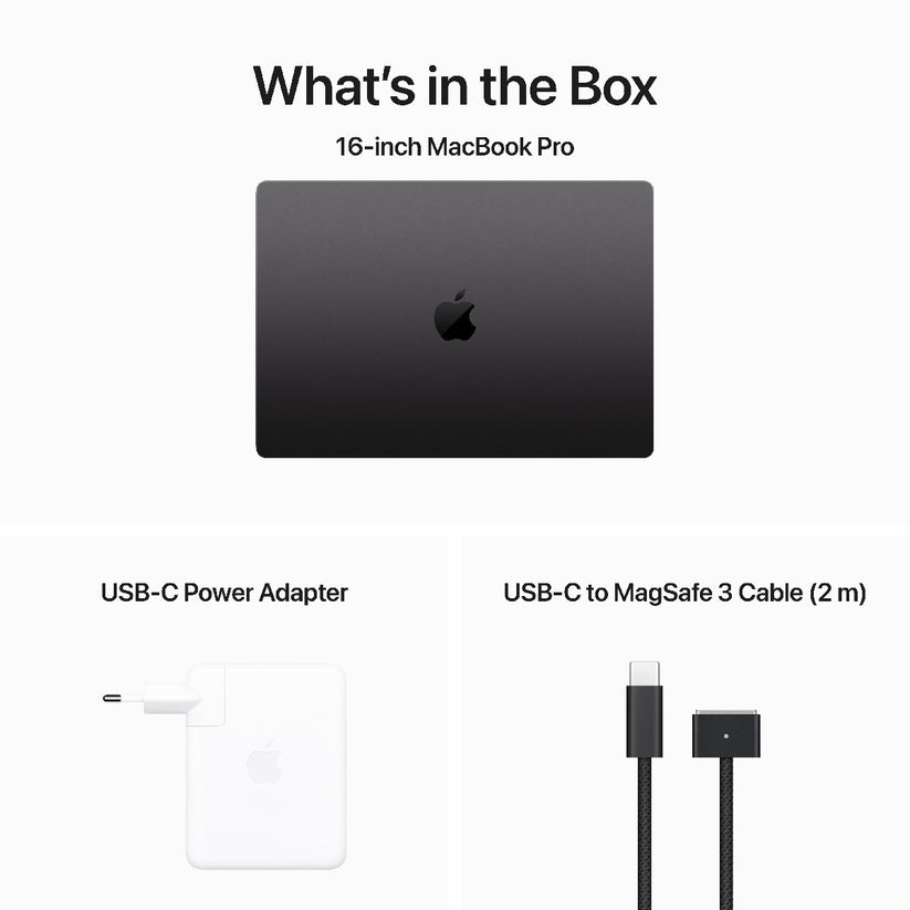 MacBook Pro 16: M3 Max s 16-jedrno CPE in 40-jedrno GPE, 48 GB, 1 TB SSD - vesoljno črn - iSTYLE SI