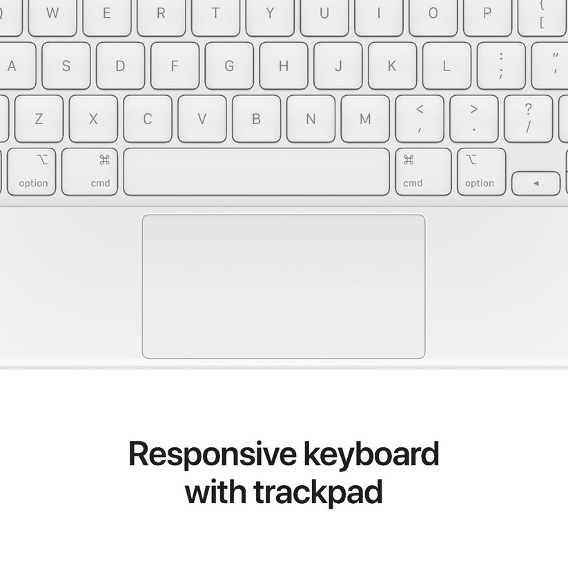 Apple tipkovnica Magic Keyboard za iPad Pro 11 (3. in 4. gen) in iPad Air (4. in 5. gen ter M2) - slovenska - bela - iSTYLE SI