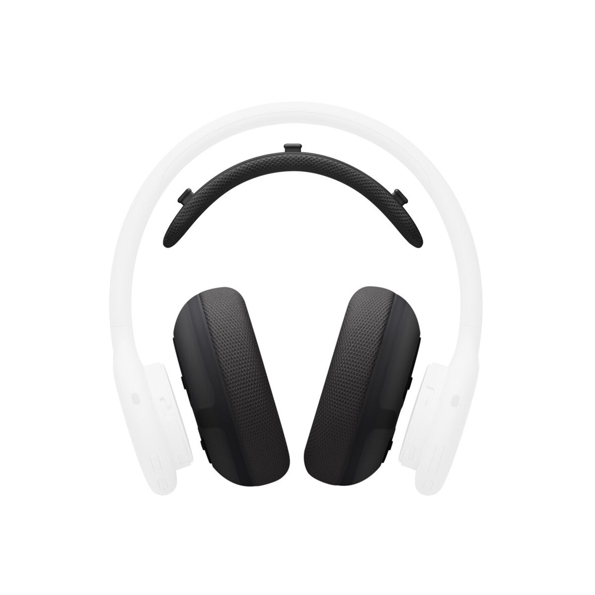 Komplet oblazinjenja za Beats 360 – črno pleteno oblazinjenje ušesnih blazinic in naglavnega loka