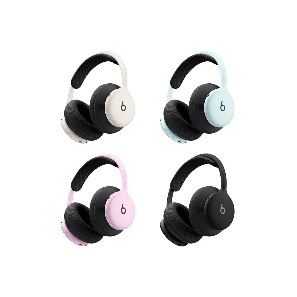 Komplet oblazinjenja za Beats 360 – črno pleteno oblazinjenje ušesnih blazinic in naglavnega loka